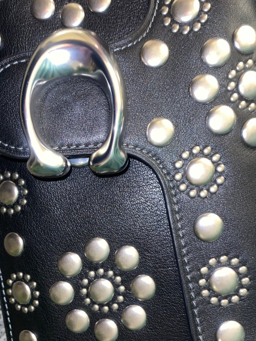 Tabby Shoulder Bag 26 with Rivets - Picture 7 of 11
